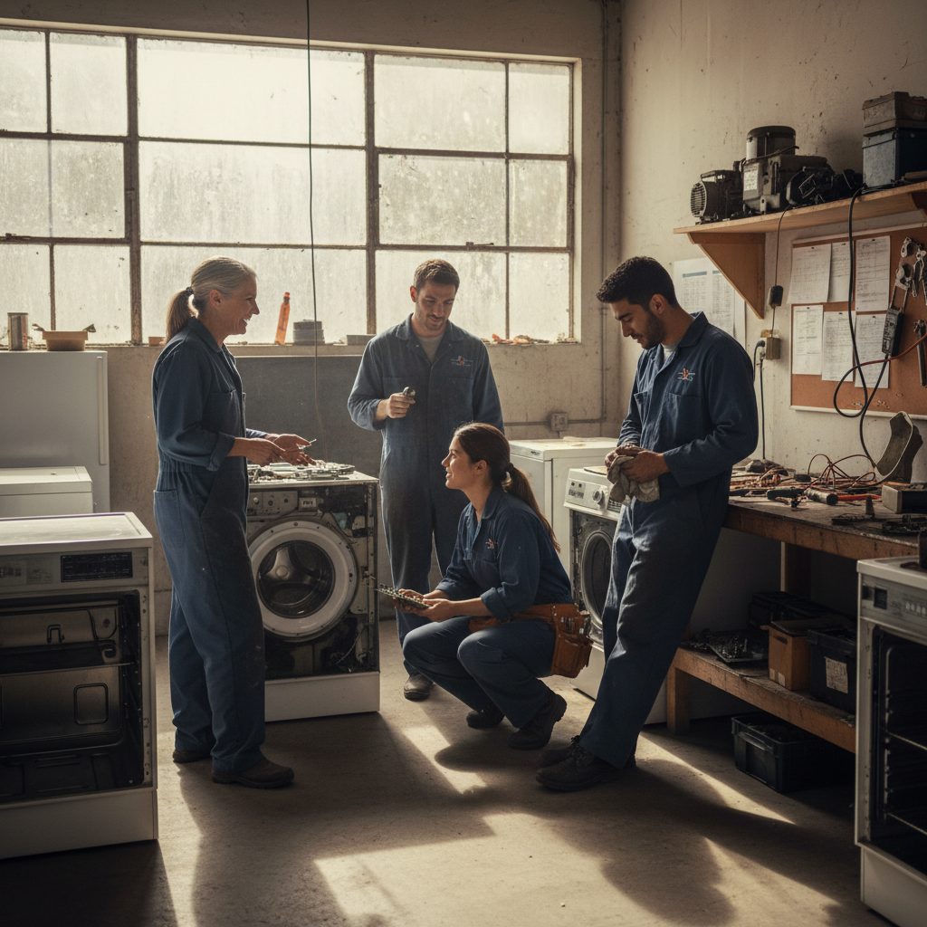 The Irvine Appliance Repair team at work in Irvine